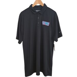 Nike Golf Polo Shirt Mens Size XL Black Dri Fit Short Sleeve 799802-010